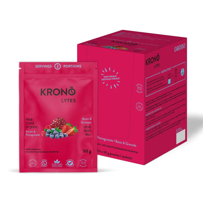 Mélange pour Boisson Sportive Krono Nutrition Baies et Grenade 50g