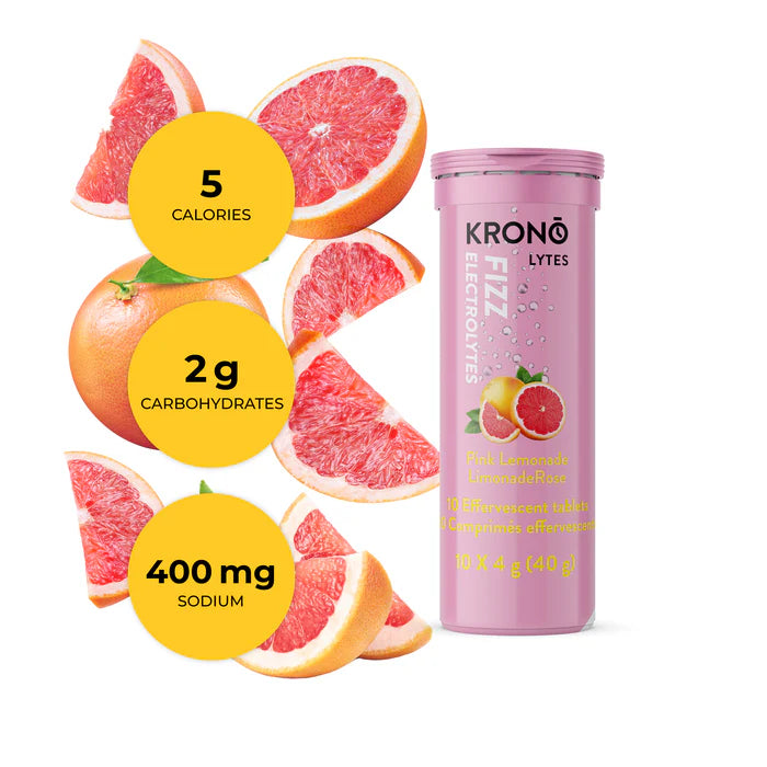 Comprimés d'Électrolytes Krono Limonade Rose