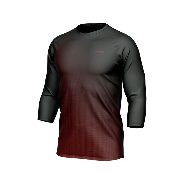 Maillot LS Corsino Neat Gris/Rouge