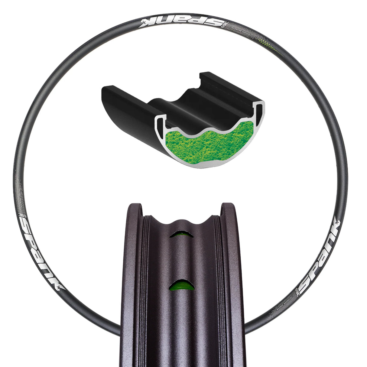 Jante Spank 369 Vibrocore 32 Trous 27.5''