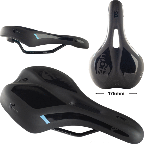 49N Formfit Ergo Unisex Saddle 175mm Black
