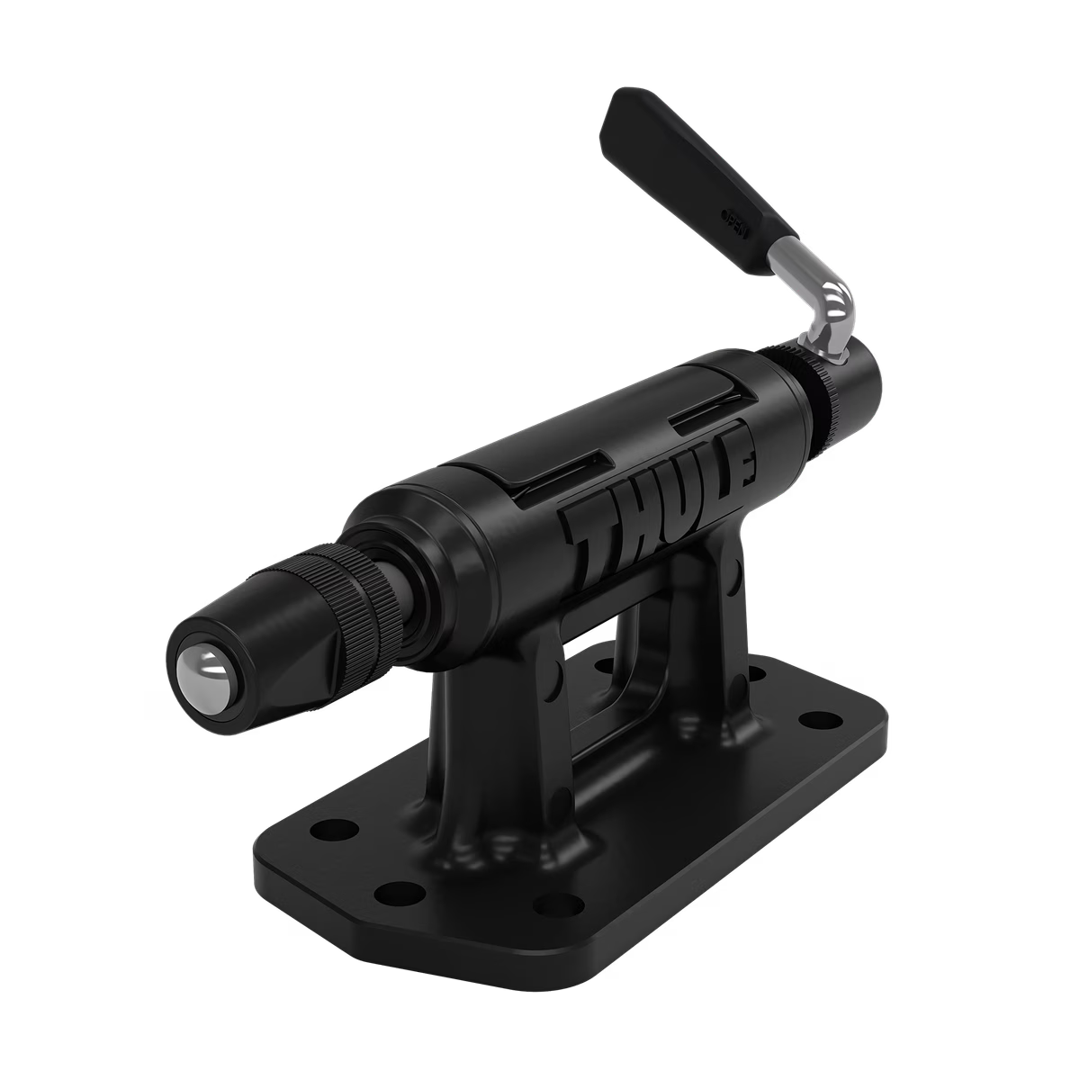 Système de fixation Thule Low Rider Pro installé sur des barres transversales de toit pour porte-vélos, vendu en ligne au Québec