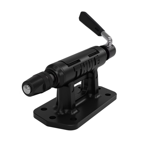Système de fixation Thule Low Rider Pro installé sur des barres transversales de toit pour porte-vélos, vendu en ligne au Québec
