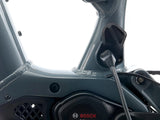 Détail de l'étrier de frein TRP EVO PRO et du disque 220 mm du Kona Remote X, pour un freinage puissant et constant sur les longues descentes.