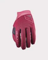 Paire de gants de vélo Long Five Glove XR-Ride de couleur bourgogne, à coupe longue couvrant le poignet, vendue chez Le Pédalier