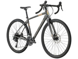 Vue avant du vélo gravel Kona Libre G2 montrant le guidon et la fourche en carbone.