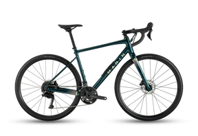 Vélo gravel Marin Gestalt 1 2026 en coloris Green, vue latérale complète montrant le cadre Series 3 en aluminium, la fourche carbone et les pneus 700x40c.