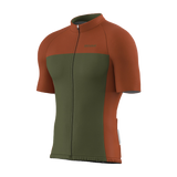 Maillot Biemme Gravel Brun/Vert