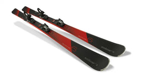 Elan Explore 6 beginner ski on white background, ideal for learning.